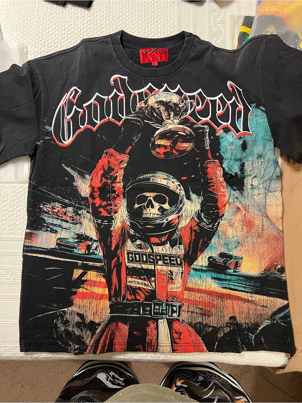 Godspeed Graphic Short Sleeve Tee - Black & Red